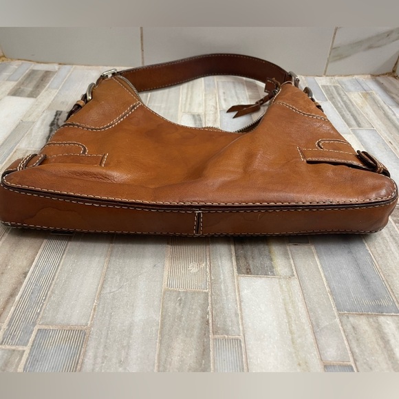 Vintage Michael Kors purse cognac-tan leather hobo bag - Picture 11 of 15